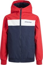 JACK&JONES JUNIOR JJERUSH BLOCKING  HOOD BOMBER NOOS JNR Jongens Jas - Maat 152