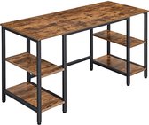 Hoppa! Bureau - Bruin/Zwart - Spaanplaat/Staal - 137x55x75