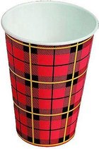 Scotty Coffee Cup - Carton rouge - 750 pièces - 180 cc - Gobelet en carton - respectueux de l'environnement