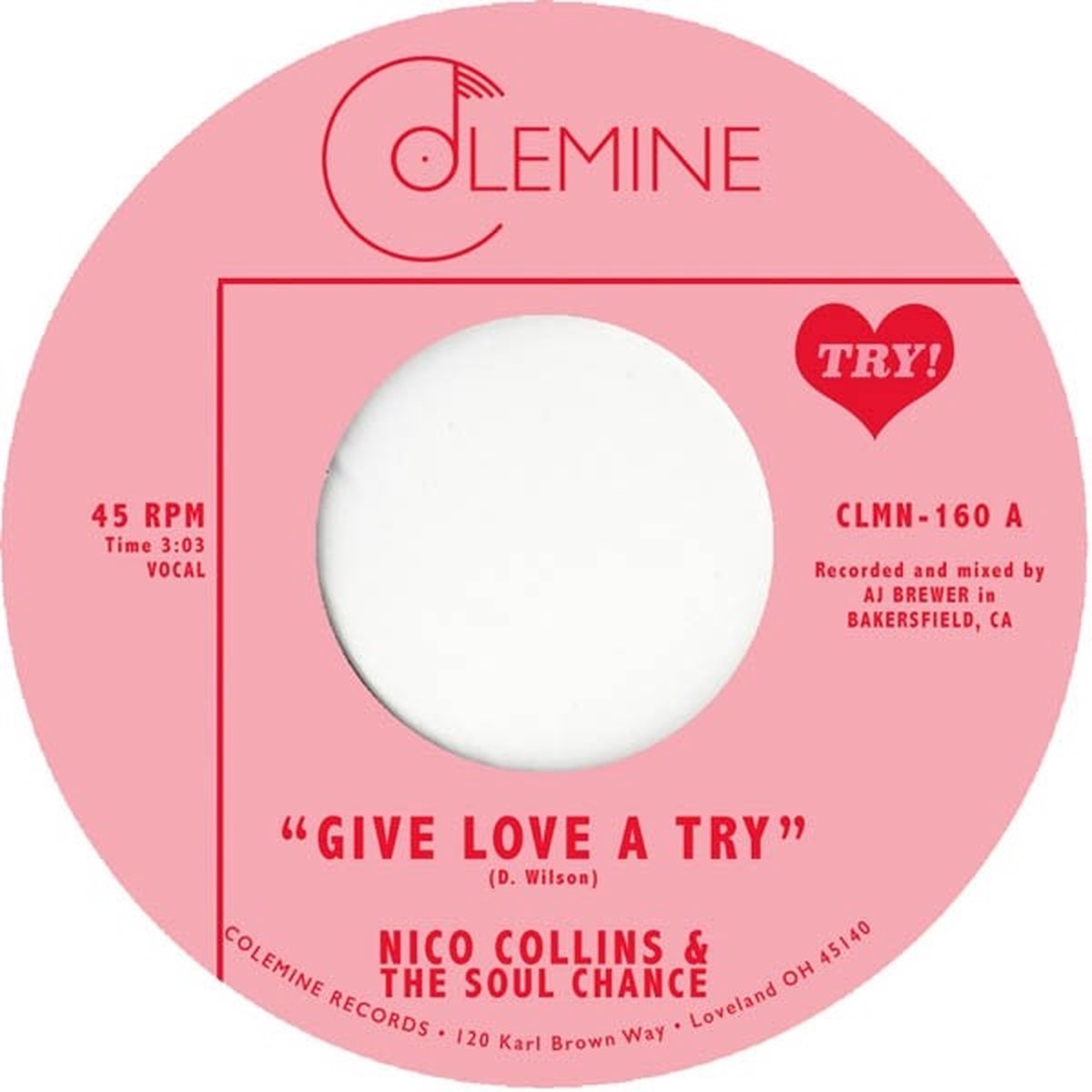 Nico Collins & The Soul Change - Give Love A Try (7" Single)
