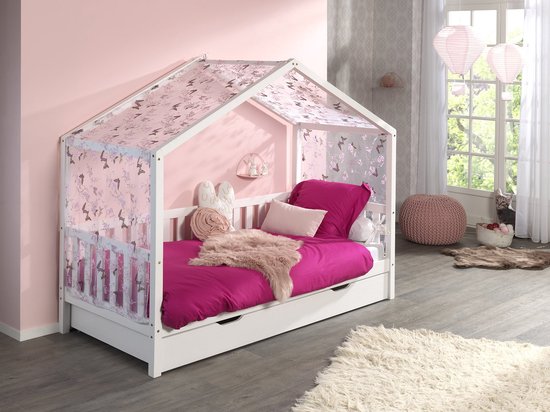 Le lit Bébé Nora Eden comprend un tiroir de lit et un bord latéral - Dallas, lit pliant, textile, lit bébé - Vipack