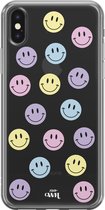 xoxo Wildhearts case voor iPhone X/XS - Smiley Colors - xoxo Wildhearts Transparant Case