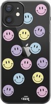 xoxo Wildhearts case voor iPhone 12 - Smiley Colors - xoxo Wildhearts Transparant Case