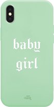 iPhone X/XS - Baby Girl Green - iPhone Short Quotes Case