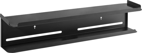 Maclean - Opbergrek 2 in 1 Muurplank en TV Plank - VESA bevestiging aan de achterkant van de TV tot 2kg - 2 x Planken