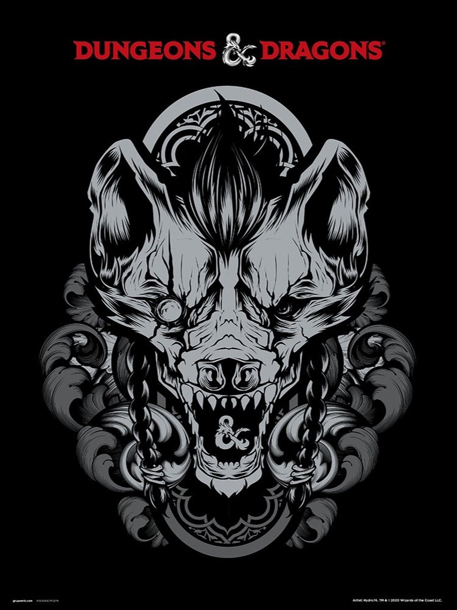 Grupo Erik DUNGEONS & DRAGONS GNOLL - Art Collector Print 30x40 cm