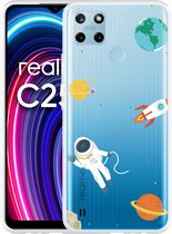 Realme C25Y Hoesje Astronaut - Designed by Cazy