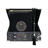 Luxe box met plex, Koran en tesbih middel zwart