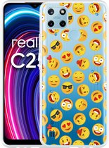 Realme C25Y Hoesje Emoji - Designed by Cazy