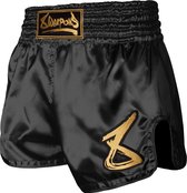 8 WEAPONS Strike Muay Thai Kickboxing Short Zwart Goud maat L