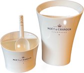 Moët & Chandon Ice Bucket (Champagne koeler)  & Small bucket  (ijsbakje) + Scoop (schepje)