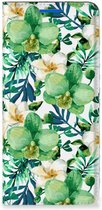 GSM Hoesje OPPO Reno6 5G Bookcase Cover Orchidee Groen