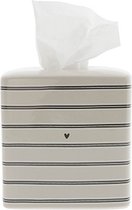 Tissuebox - Titane strepen