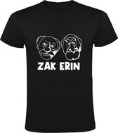 Zak erin Heren t-shirt | rot op | zoek het uit | oprotten | flikker op |  Zwart