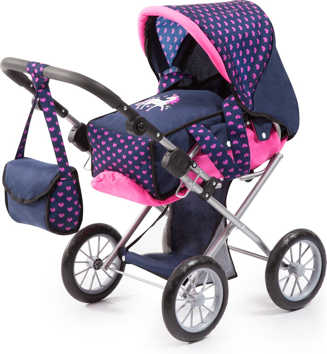 Bayer Design - Poppenwagen City Star - Blauw en Roze