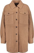 TAIFUN Dames Shacket van teddy Tannin Brown-46