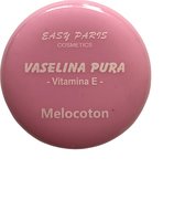 Easy Paris - Lip Balsem met vitamine E - Perzik/Melocoton - 1 Roze macaron verpakking met 5 gram inhoud