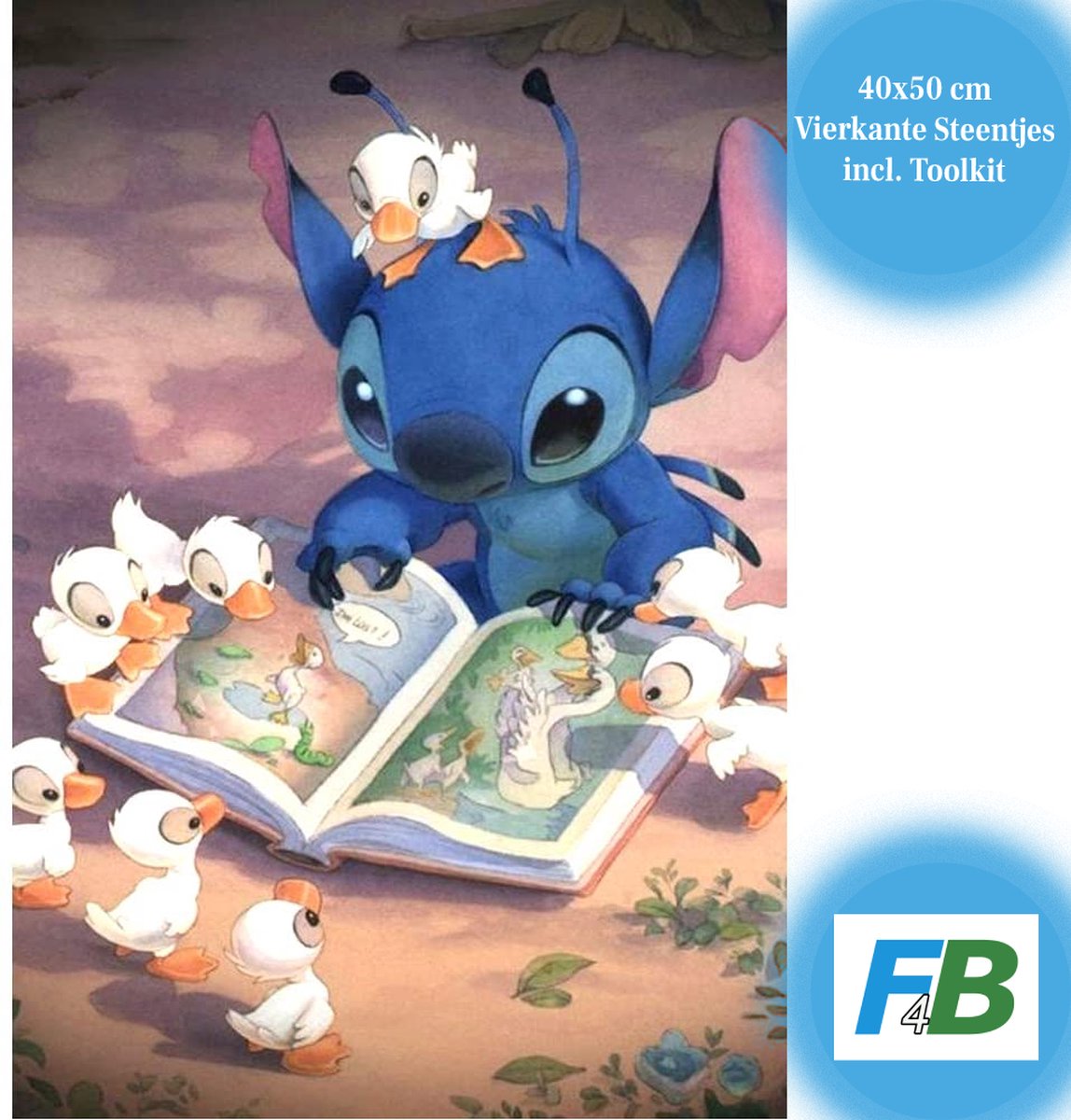 Peinture Diamond Lilo et Stitch 40 x 50 cm pleine impression