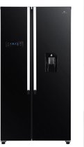 CONTINENTAL EDISON 529L Amerikaanse koelkast Total No Frost met vrijstaande waterdispenser, zwart