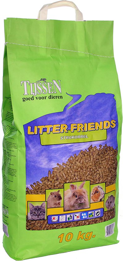 Litter Friends Litière pour chat pour Chat Pellet de Paille 10 kg