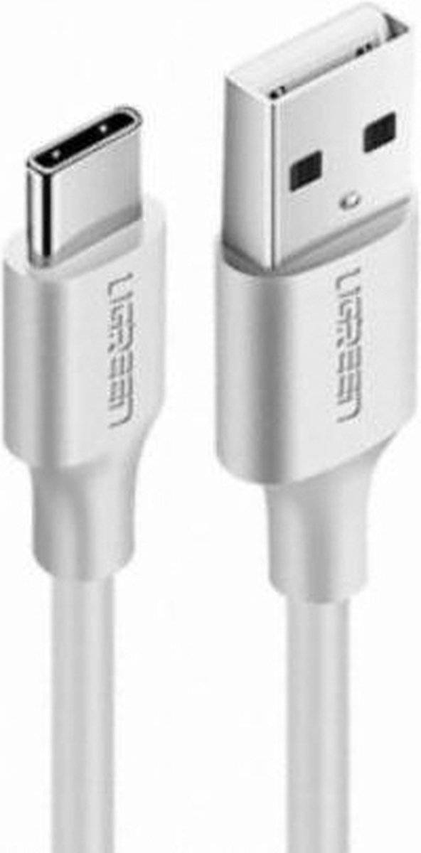 UGREEN USB-A naar USB-C Kabel 3A Fast Charge 0.5 Meter Wit