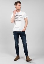 DEELUXE T-shirt met logo BALT Natural