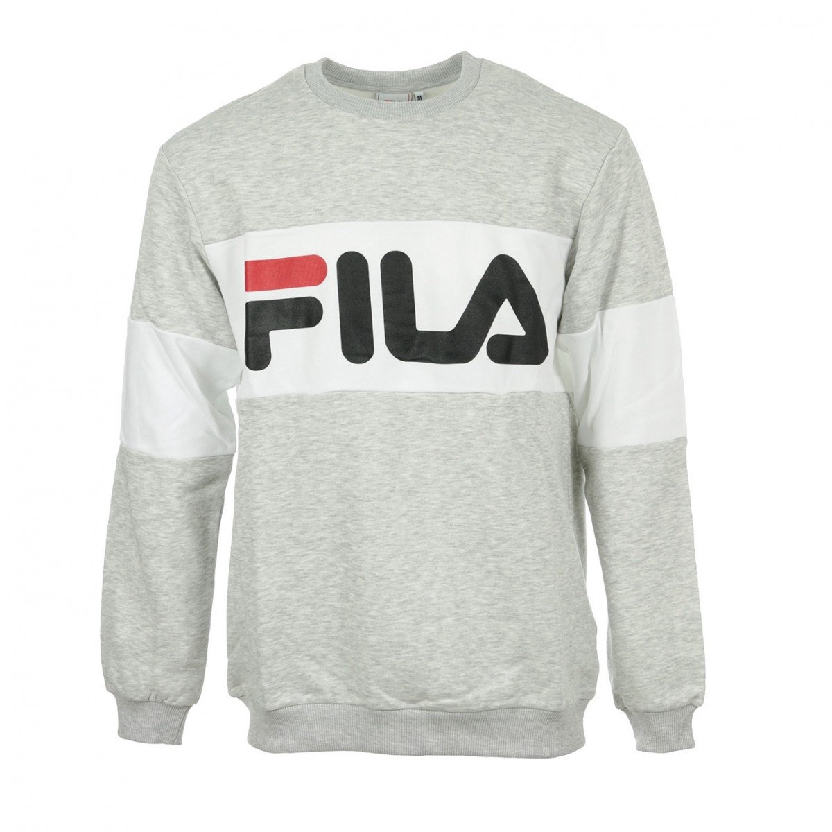 Fila Sweat Straight Blocked Crew Sweat Grijs