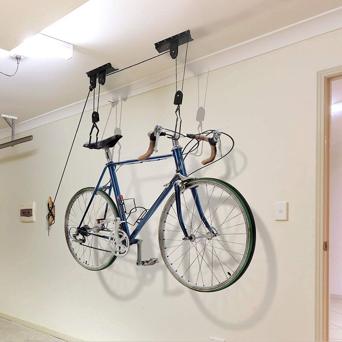 Garage de levage de vélo Système de poulie de levage de vélo avec