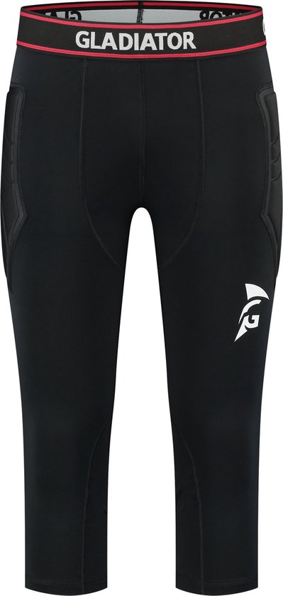 Gladiator Sports 3/4 Padded Legging - Flexibel en Beschermend - Polyester