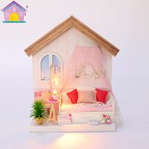 Strawberry Milkshake - Photoframe Serie - DIY House Miniatuur Bouwpakket / modelbouw