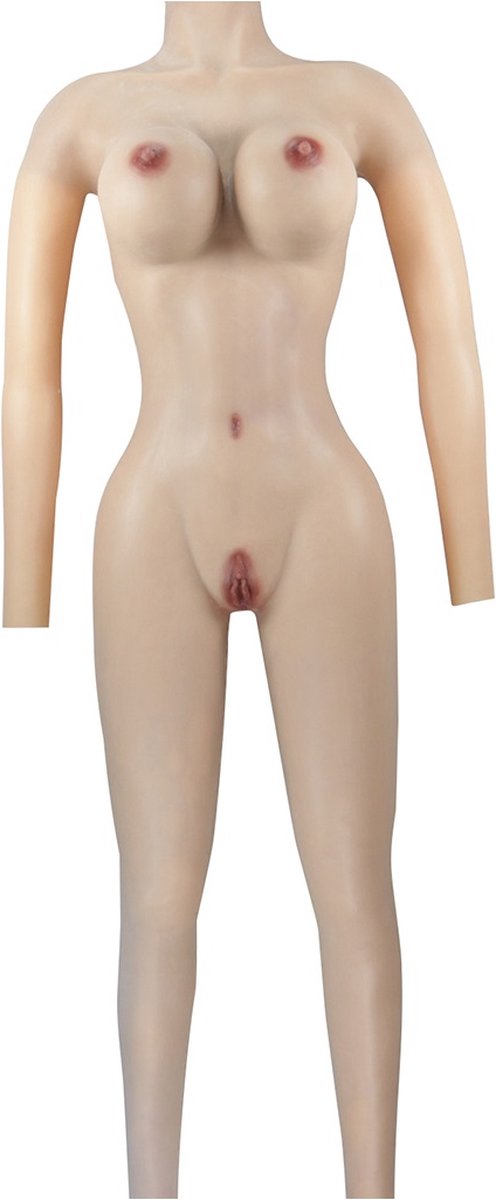 Full body - Lang - Cup F - Siliconen Huid - Bodysuit lang - Crossdresser - Transgender - Mastectomi - -Wearable body - Kunstmatige Nep Borst