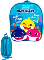 Baby Shark rugtas - blauw - Pinkfong rugzak - 30 x 25 cm.