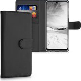 kwmobile telefoonhoesje voor Samsung Galaxy A22 4G - Hoesje met pasjeshouder in zwart - Wallet case