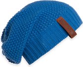 Knit Factory Coco Gebreide Muts Heren & Dames - Sloppy Beanie - Cobalt - One Size