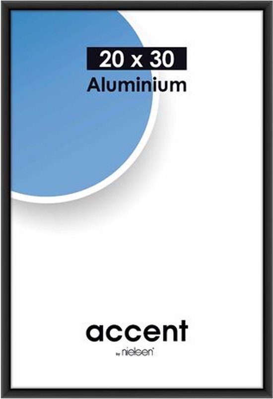 Nielsen Accent 20x30 aluminium zwart 53526