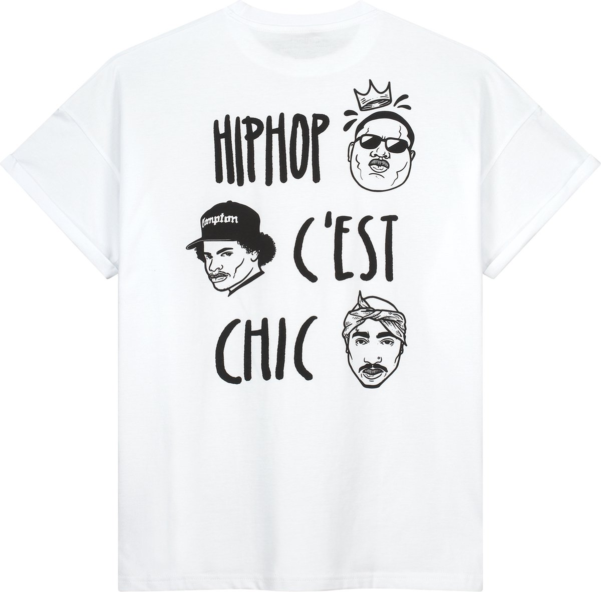 Hip Hop C’est Chic - Oversized - Wit T-shirt