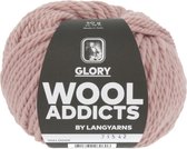 Lang Yarns Wooladdicts Glory kleur oud roze - 1061.0009 - dikke draad - scheerwol - 50 gram - wol - pendikte 7 tot 8 - stoer - trui maat 42 8 bollen - Lang Yarns - warme winter wol - breien -