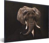Fotolijst incl. Poster - Olifant - Schilderij - Oude meesters - 40x30 cm - Posterlijst