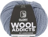 Lang Yarns Wooladdicts Glory  kleur blauw  - 1061.0021 - dikke draad - scheerwol - 50 gram - wol - pendikte 7 tot 8 - stoer - trui maat 42 8 bollen - Lang Yarns - warme winter wol - breien - 