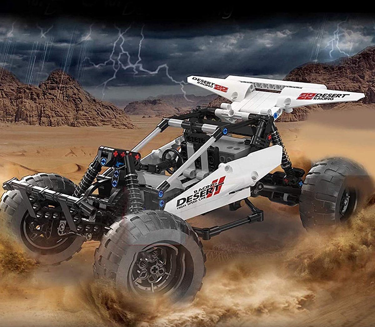 Mould King 18001 Desert Racing buggy - Auto - Racen - Compatible met de bekende merken