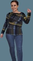 Top Site Pleads Long Sleeve colourblock Blue maat M
