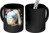 Magische Mok - Foto op Warmte Mokken - Koffiemok - Meisje met de parel - Johannes Vermeer - Regenboog - Magic Mok - Beker - 350 ML - Theemok
