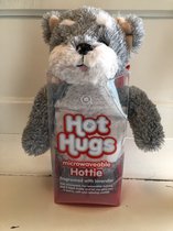 Hot Hugs - Kersenpit knuffel - Fluffy Dog - Opwarmbare pluche knuffel - leuk kerstgeschenk