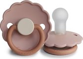 FRIGG - DAISY BLOOM - Fopspeen SILICONE - BISCUIT - 6-18 maanden - T2