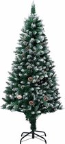 Huis en Tuin Depot Kunstkerstboom Met Dennenappels En Witte Sneeuw 180 Cm