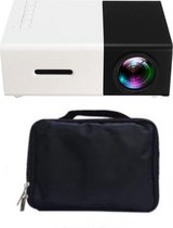 Vitafa Mini Beamer - Mini Projector - Mini beamer projector - Pocket beamer projector - Beamer scherm smartphone - Bluetooth en Wifi  - Zwart met Tas