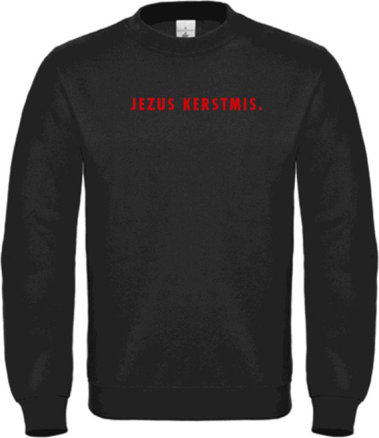 Foto: Kerst sweater zwart xl jezus kerstmis rood sobad kersttrui sobad kerstsweaters volwassenen kerst hoodie volwassenen kerst outfit foute kerst truien