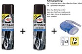 Turtle Wax - TW 53166 Wet N Black Tyrefoam 500ml - 2stuks - + Knijpkat/Zaklamp