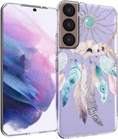 iMoshion Hoesje Geschikt voor Samsung Galaxy S22 Hoesje Siliconen - iMoshion Design hoesje - Meerkleurig / Dreamcatcher