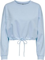 Only Trui Onldreamer Life Unb Ls Oneck String 15255289 Blue Fog Dames Maat - S